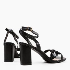Sandale cu toc Antonela Negre 6