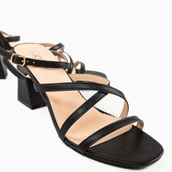 Sandale cu toc Archan Negre 4