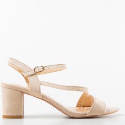 Sandale cu toc Arlon Bej 4