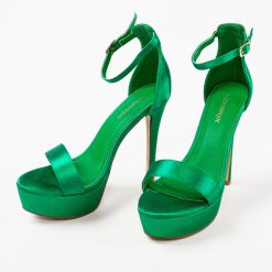 Sandale cu toc Bannist Verzi 4