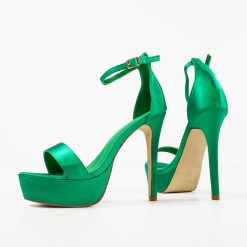 Sandale cu toc Bannist Verzi 5