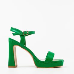 Sandale cu toc Blythe Verzi 3