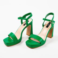 Sandale cu toc Blythe Verzi 4