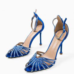 Sandale cu toc Castellano Albastre 6