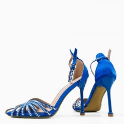 Sandale cu toc Castellano Albastre 7