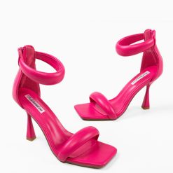 Sandale cu toc Crocett Fuchsia 5