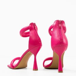 Sandale cu toc Crocett Fuchsia 6