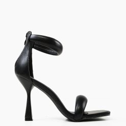 Sandale cu toc Crocett Negre 3