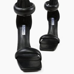 Sandale cu toc Crocett Negre 4