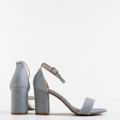 Sandale cu toc Dian Argintii 6