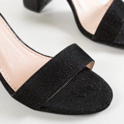 Sandale cu toc Dian Negre 7