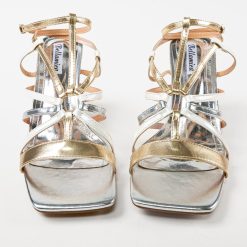 Sandale cu toc Eilonwy Argintii 3