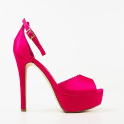 Sandale cu toc Euandro Fuchsia 2