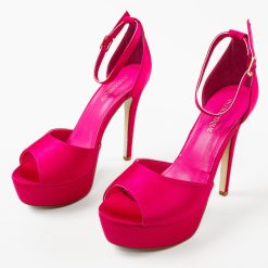 Sandale cu toc Euandro Fuchsia 3