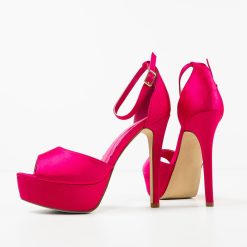 Sandale cu toc Euandro Fuchsia 4