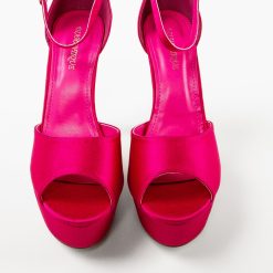 Sandale cu toc Euandro Fuchsia 5