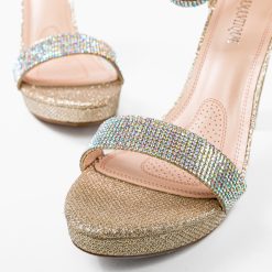 Sandale cu toc Evaristo Aurii 5