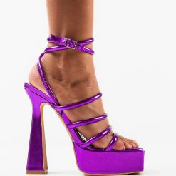 Sandale cu toc Everly Mov 3