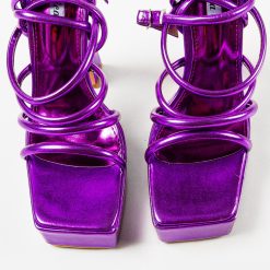 Sandale cu toc Everly Mov 5