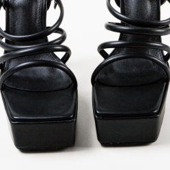 Sandale cu toc Everly Negre 7