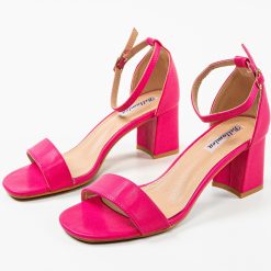 Sandale cu toc Ffion Fuchsia 4