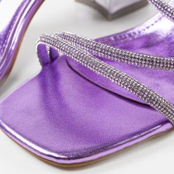 Sandale cu toc Fiachra Mov 7