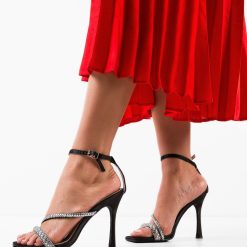 Sandale cu toc Franciszek Negre 4