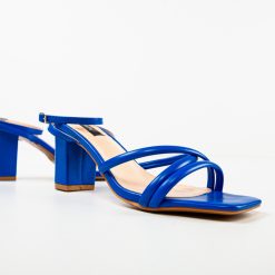 Sandale cu toc Frida Albastre 7
