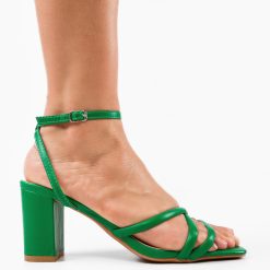 Sandale cu toc Frida Verzi 2