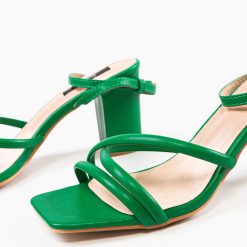 Sandale cu toc Frida Verzi 5