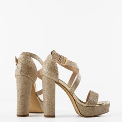 Sandale cu toc Giusi Aurii 5