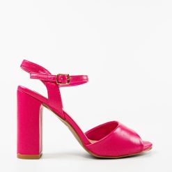 Sandale cu toc Glenna Fuchsia 3