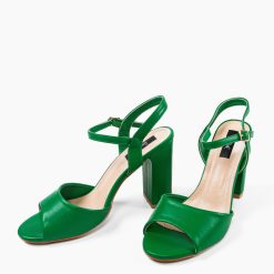 Sandale cu toc Glenna Verzi 4