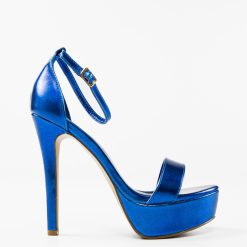 Sandale cu toc Halima Albastre 3