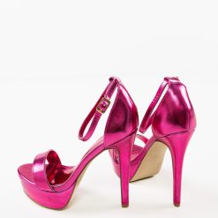 Sandale cu toc Halima Fuchsia 7