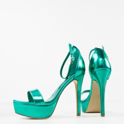 Sandale cu toc Halima Verzi 6