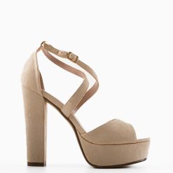 Sandale cu toc Haneul Bej 3