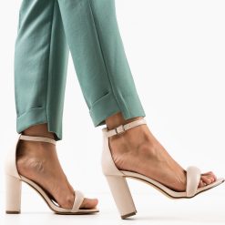 Sandale cu toc Hansen Nude 2