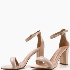 Sandale cu toc Hansen Nude 4