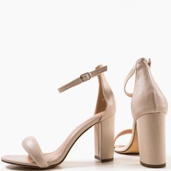Sandale cu toc Hansen Nude 6