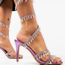 Sandale cu toc Heather Mov 4