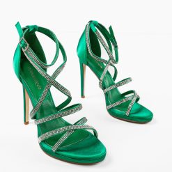 Sandale cu toc Higuel Verzi 3