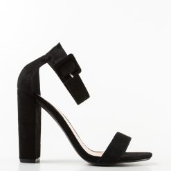 Sandale cu toc Hough Negre 3