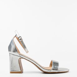 Sandale cu toc Imma Argintii 4