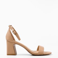 Sandale cu toc Imma Bej 3