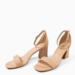 Sandale cu toc Imma Bej 5