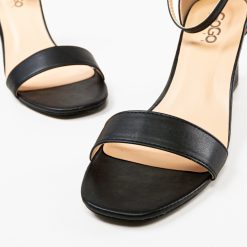 Sandale cu toc Imma Negre 4
