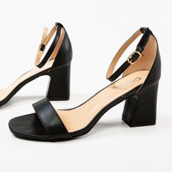 Sandale cu toc Imma Negre 5