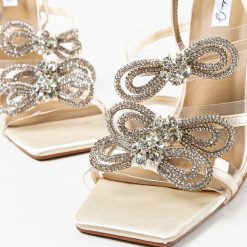 Sandale cu toc Ingrid Bej 5