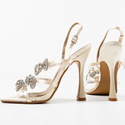 Sandale cu toc Ingrid Bej 7